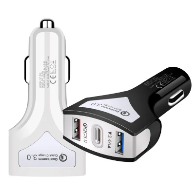 Высокое качество QC3.0 зарядное устройство Pd автомобильное зарядное устройство быстрая автомобильная зарядка двойной USB для смартфона